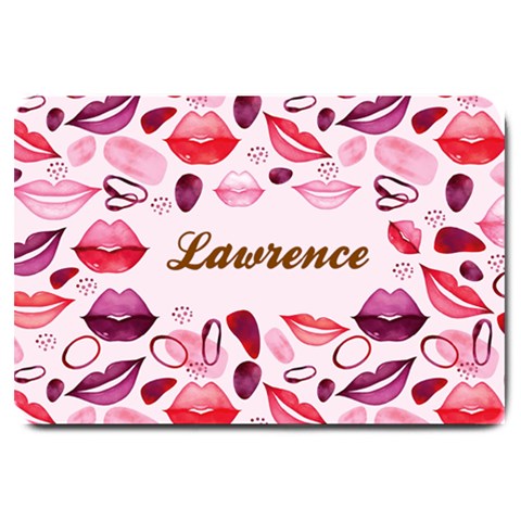 Personalized Many Kisses Name Any Text Large Doormat By Joe 30 x20  Door Mat