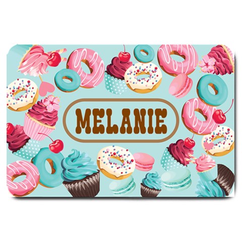 Personalized Donut Dessert Name Any Text Large Doormat By Joe 30 x20  Door Mat