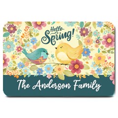 Personalized Hello Spring Color Name Any Text Large Doormat