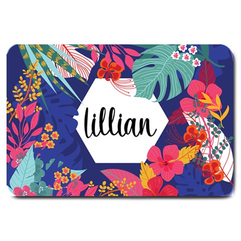 Personalized Summer Tropical Name Doormat By Joe 30 x20  Door Mat