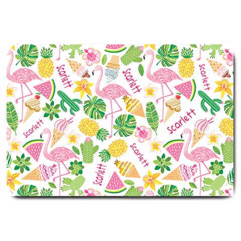 Personalized Summer Tropical Name Doormat By Joe 30 x20  Door Mat