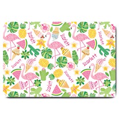 Personalized Summer Tropical Name Doormat - Large Doormat