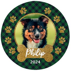 Personalized Pet Name Any Text Photo Wooden Bottle Opener - Wooden Bottle Opener (Round)