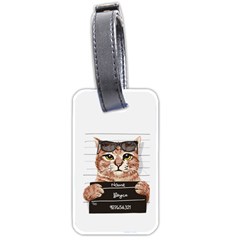 Personalized Name Cat Luggage Tag (two sides)