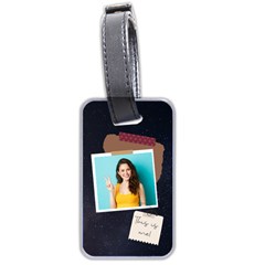 Personalized Photo Name Memo Style Luggage Tag (two sides)