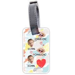  Personalized Photo Name  Luggage Tag (two sides)