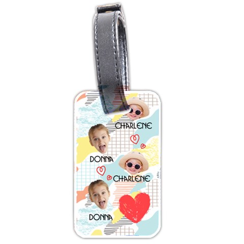 Personalized Photo Name  Luggage Tag (two Sides) By Katy Back