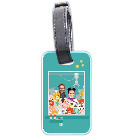 Personalized Photo Crane Machine Luggage Tag (two Sides) By Katy Front