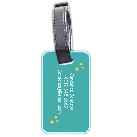 Personalized Photo Crane Machine Luggage Tag (two Sides) By Katy Back