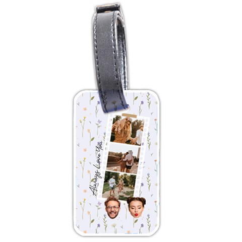 Personalized Photo Memo Style Face Cut Luggage Tag (two Sides) By Katy Front