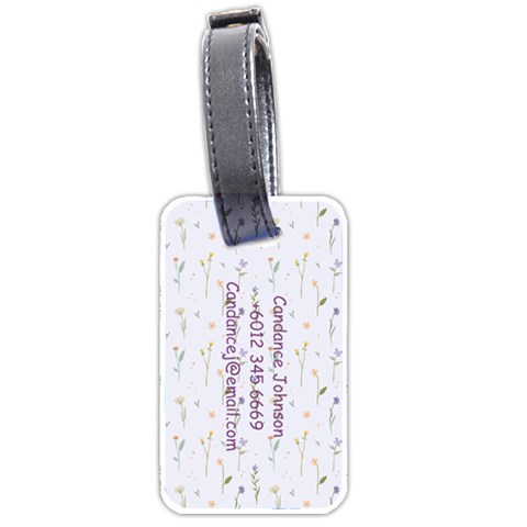 Personalized Photo Memo Style Face Cut Luggage Tag (two Sides) By Katy Back