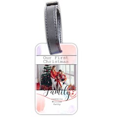 Personalized Name Photo Family Luggage Tag (two sides)
