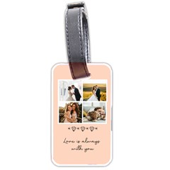 Personalized Photo Name Diamond Luggage Tag (two Sides)