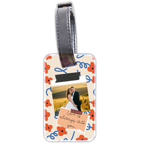 Personalized Photo Name Memo Style Luggage Tag (two Sides) By Katy Front