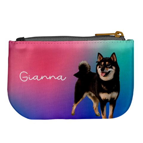 Personalized Pet Photo Name Large Coin Purse By Joe Back