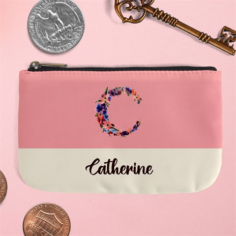 Personalized Initial Name Large Coin Purse By Joe Front