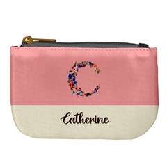 Personalized Initial Name Large Coin Purse
