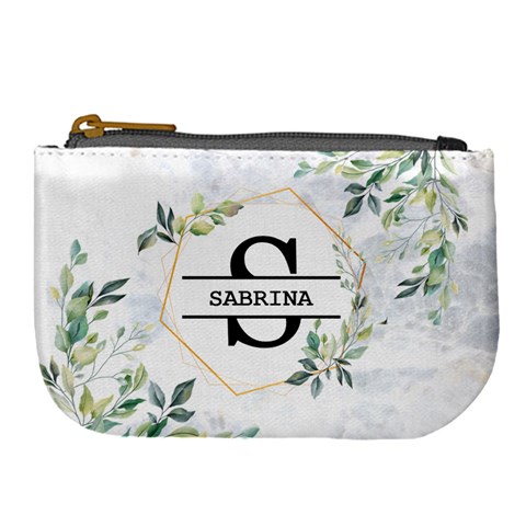 Personalized Initial Name Large Coin Purse By Joe Front