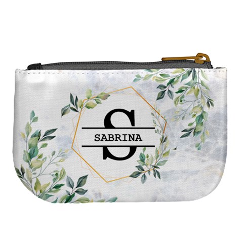 Personalized Initial Name Large Coin Purse By Joe Back