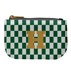 Personalized Checkered Initial Large Coin Purse