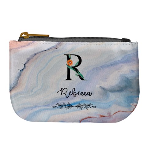 Personalized Initial Name Large Coin Purse By Joe Front