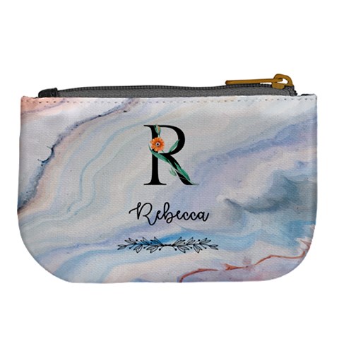 Personalized Initial Name Large Coin Purse By Joe Back