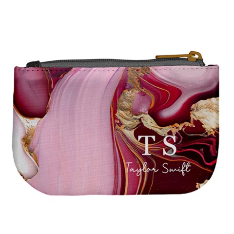 Personalized Initial Name Marble Name Large Coin Purse By Joe Back