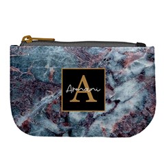 Personalized Initial Name Marble Large Coin Purse