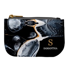 Personalized Initial Name Marble Large Coin Purse