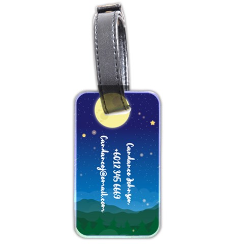 Personalized Name Little Prince Luggage Tag (two Sides) By Katy Back