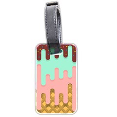 Personalized Name Ice Cream Luggage Tag (two sides)