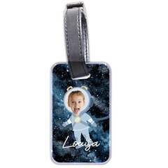 Personalized Photo Space Luggage Tag (two sides)