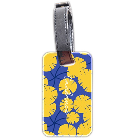 Personalized Name Flower Luggage Tag (two Sides) By Katy Front