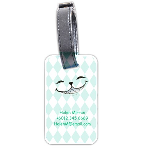 Personalized Name Alice Luggage Tag (two Sides) By Katy Back