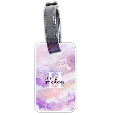 Personalized Name Fantasy Sky Luggage Tag (two Sides) By Katy Front