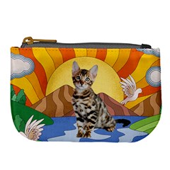 Personalized sychedelic Pet Photo Large Coin Purse