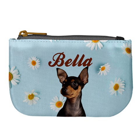 Personalized Pet Photo Name Large Coin Purse By Joe Front