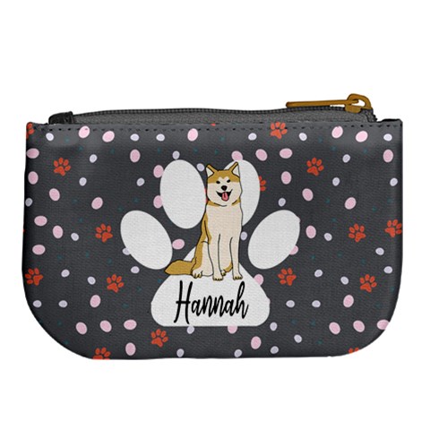 Personalized Pet Illustration Large Coin Purse By Joe Back