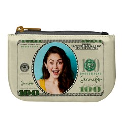 Personalized Photo Us Dollar Name Any Text Large Coin Purse