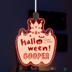 Personalized Happy Halloween Name Any Text LED Acrylic Ornament