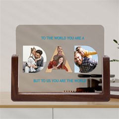 Personalized Dad Happy Fathers Day Photo Name Any Text Acrylic UV Print 8  Tabletop Frame - Acrylic UV Print 8  Tabletop Frame (U-Shape)