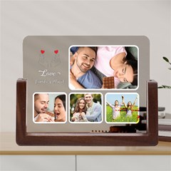 Personalized Love Couple Photo Name Any Text Acrylic Uv Print 8  Tabletop Frame