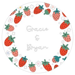 Personalized Name Starry Berry Frame Uv Print Acrylic Ornament Round