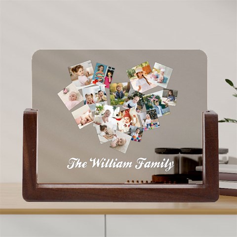 Personalized Photo Any Text Family Name Acrylic Uv Print 8  Tabletop Frame By Joe Front