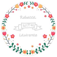 Personalized Name Little Flower Frame UV Print Acrylic Ornament Round