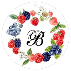 Personalized Name Fruit Berry Frame Uv Print Acrylic Ornament Round