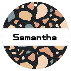 Personalized Name Stone UV Print Acrylic Ornament Round