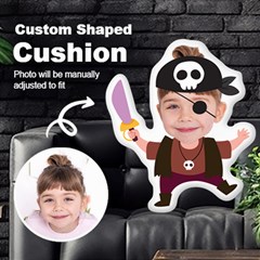 Personalized Photo In Priate2 Cartoon Style Custom Shaped Cushion