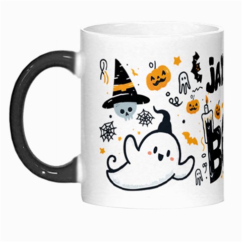 Personalized Halloween Name Any Text Morph Mug By Joe Left