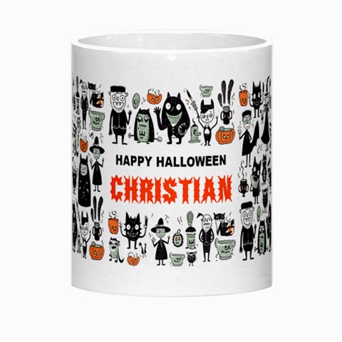 Personalized Halloween Name Any Text Morph Mug By Joe Center